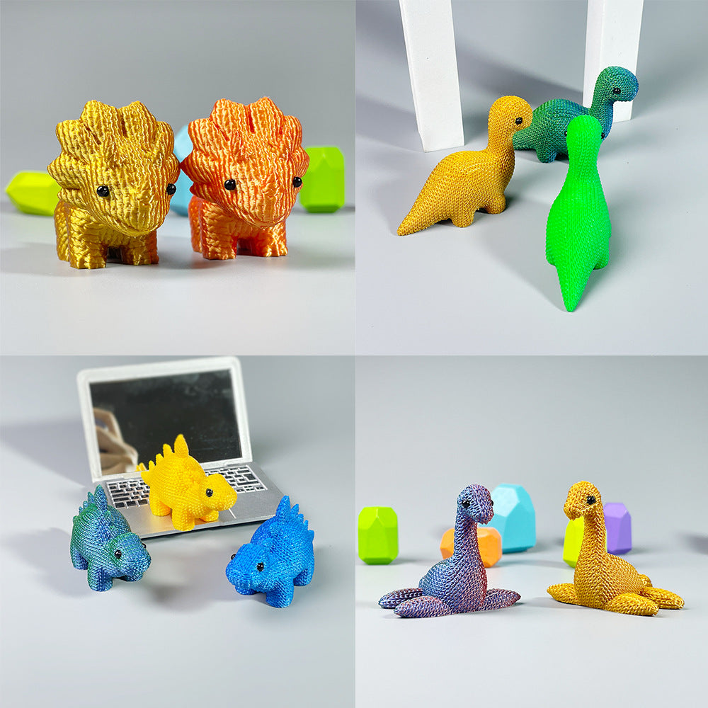 3D printing simulation prehistoric behemoth small dinosaur series