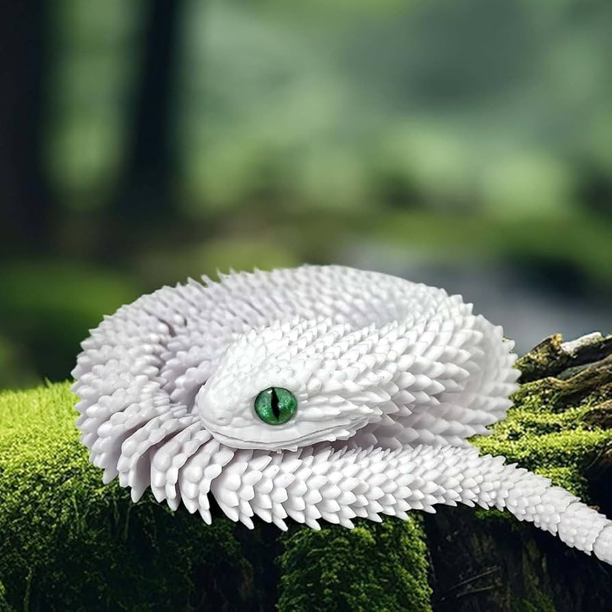 3D printed Viper toy simulation python joints can be moved