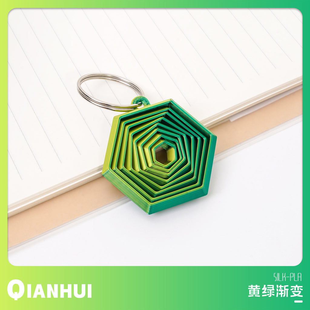 3D Printed Keychain Hexagon Fidget Hexagon Decompression Toy