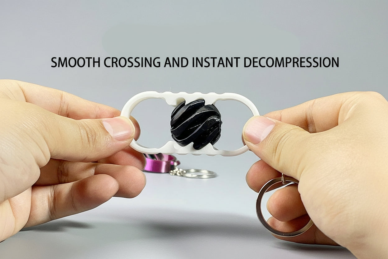 3D printing fingertip spinning music spiral three-dimensional structure ornament two-color vortex toy