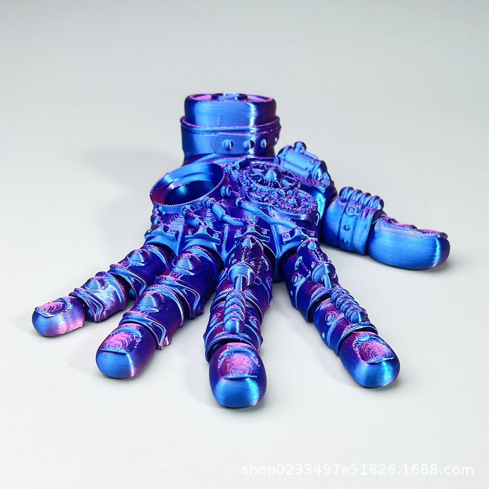3D printing multi-joint movable mechanical palm ornament