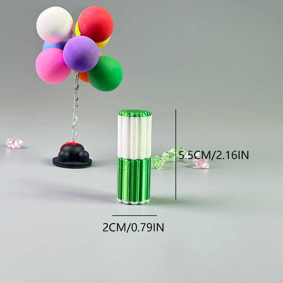 3D printing explosion decompression small toy two-color knob