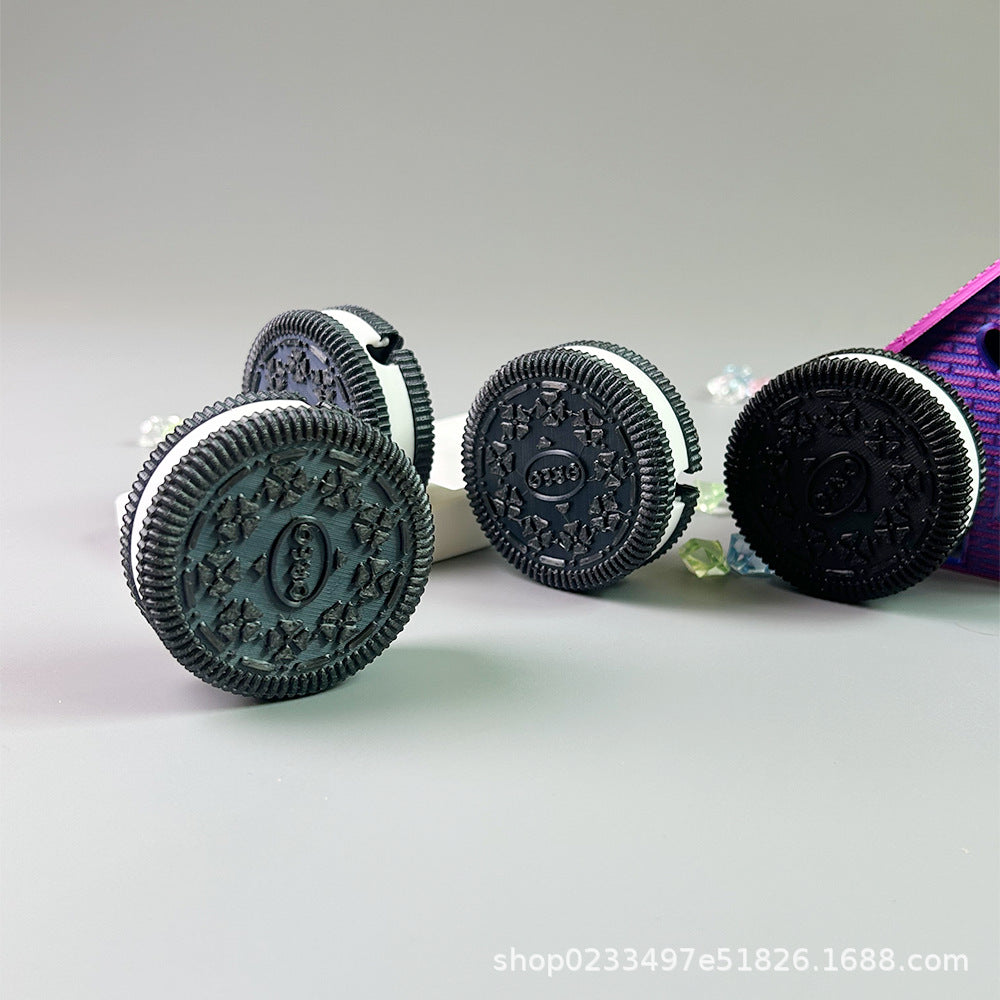 3D printing Oreo take-up PLA material black and white simulated cookie take-up