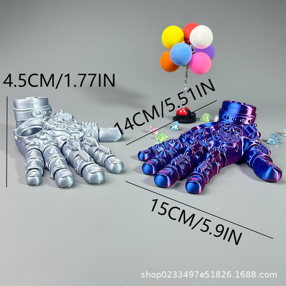 3D printing multi-joint movable mechanical palm ornament
