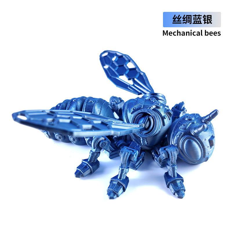 3D printed Cyberbee simulation toy with movable joints