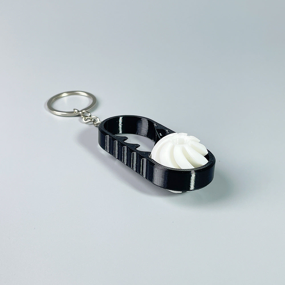 3D printing fingertip spinning music spiral three-dimensional structure ornament two-color vortex toy