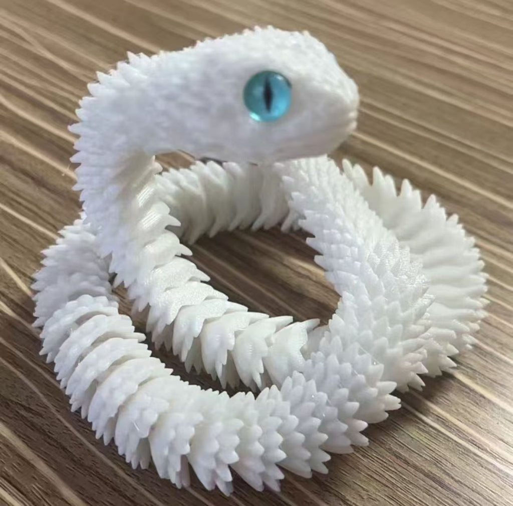 3D printed Viper toy simulation python joints can be moved