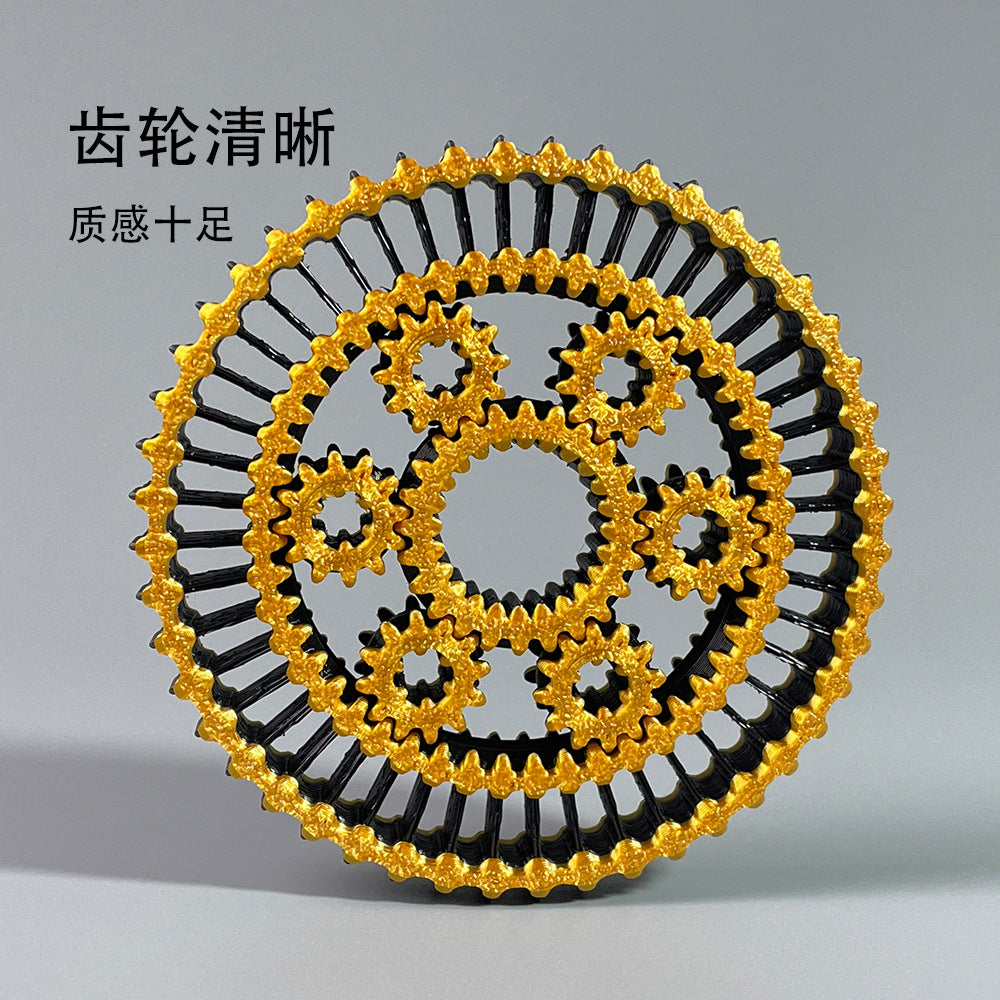 3D printing gear disc spiral push toy