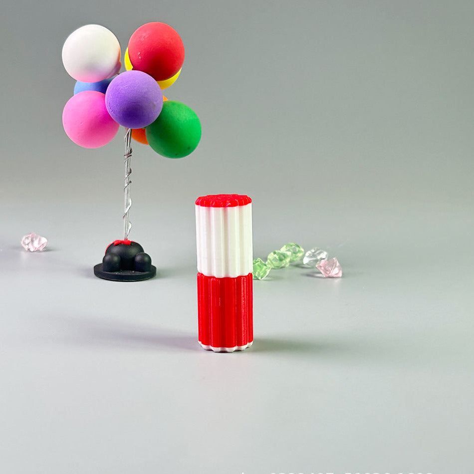 3D printing explosion decompression small toy two-color knob