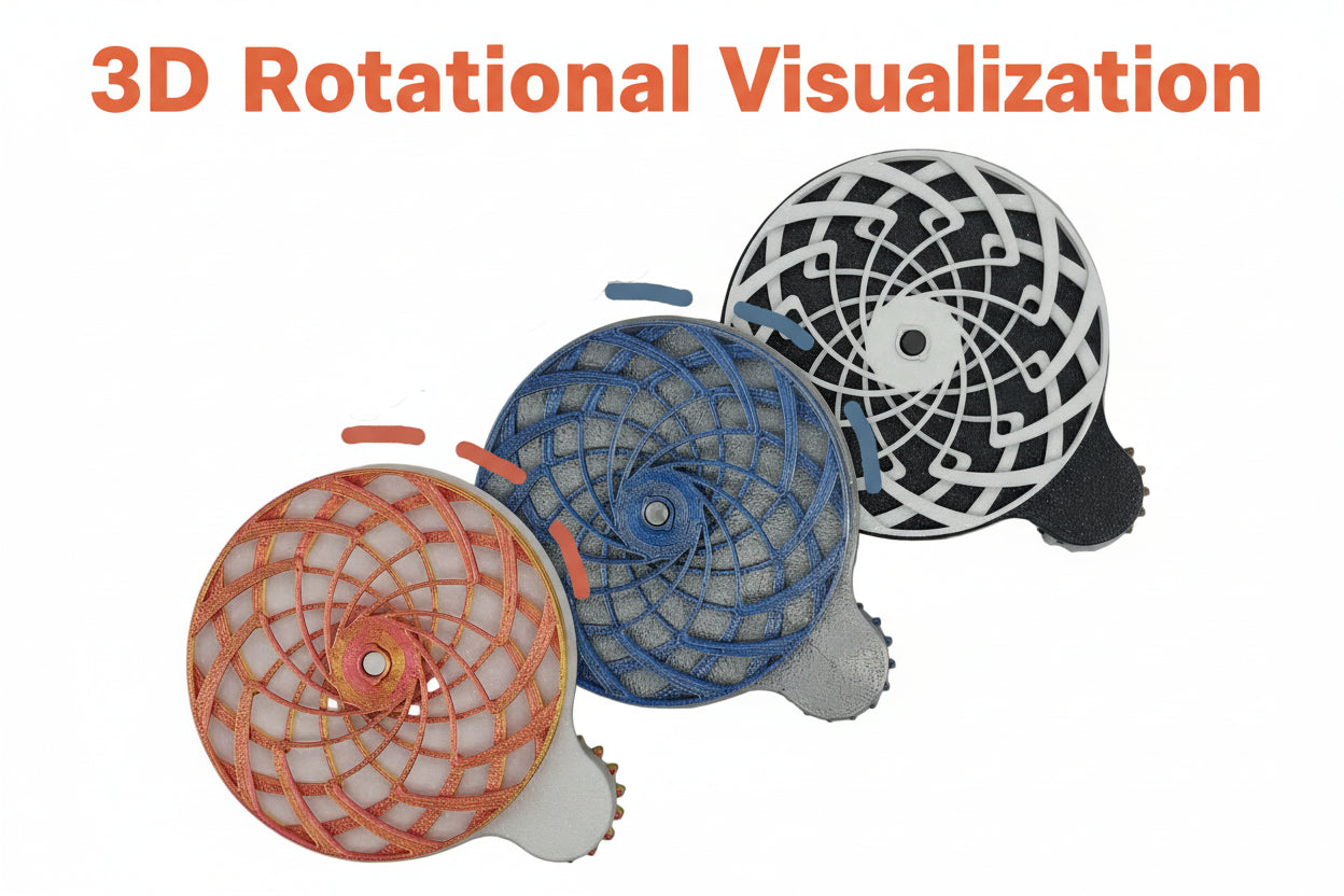 Relax  rotating spiral toy 3D printing model toy