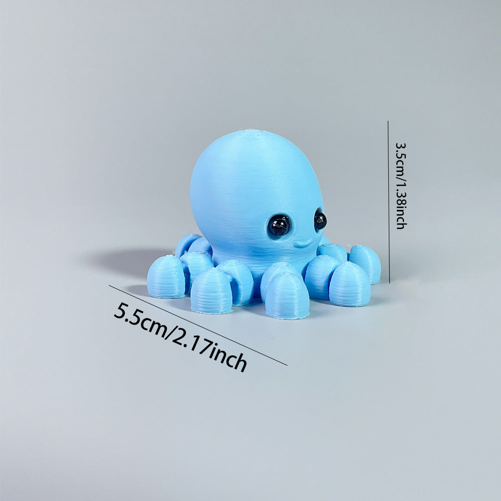 3D printing color mini animal model with flexible joints