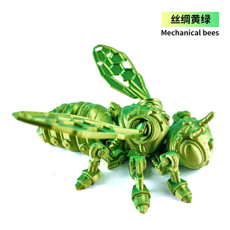 3D printed Cyberbee simulation toy with movable joints