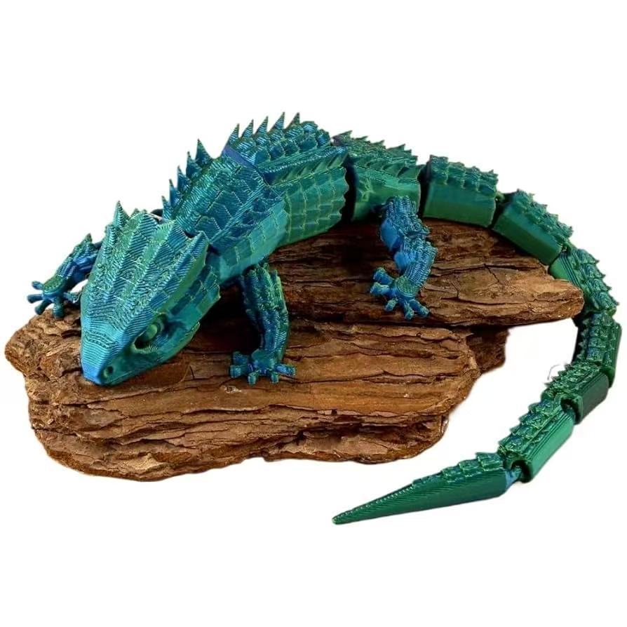3D printing lizard whole body joints movable ornament tide play toy