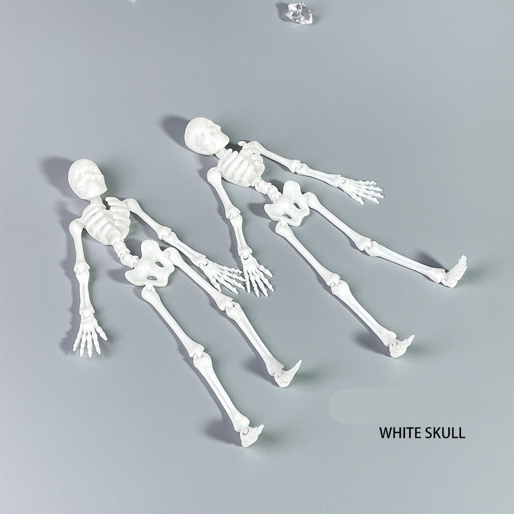 White skeleton model on a gray background with text 'WHITE SKULL'.