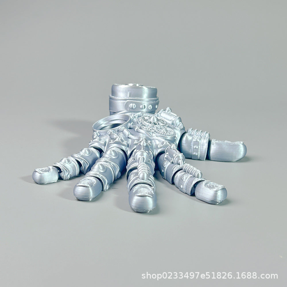 3D printing multi-joint movable mechanical palm ornament