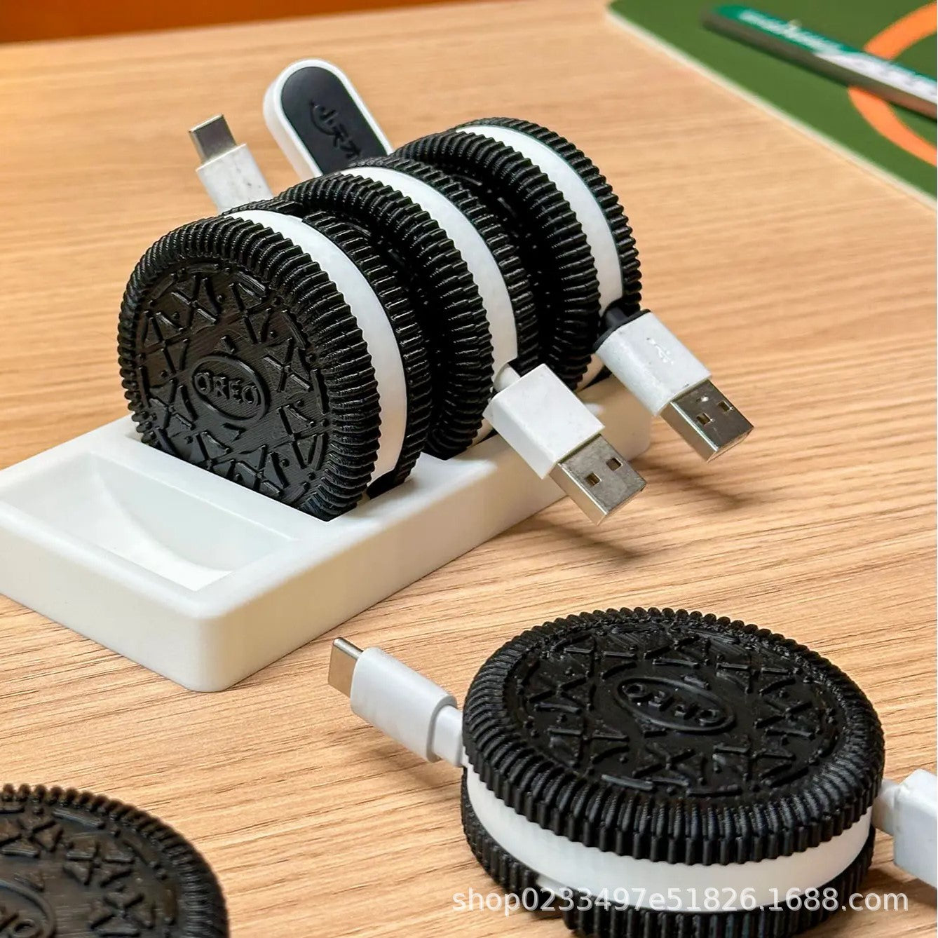 3D printing Oreo take-up PLA material black and white simulated cookie take-up