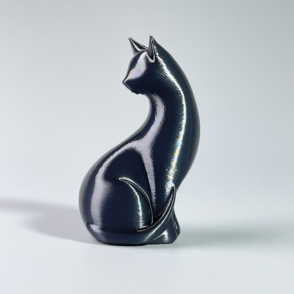 3D printed cat sculpture ornament