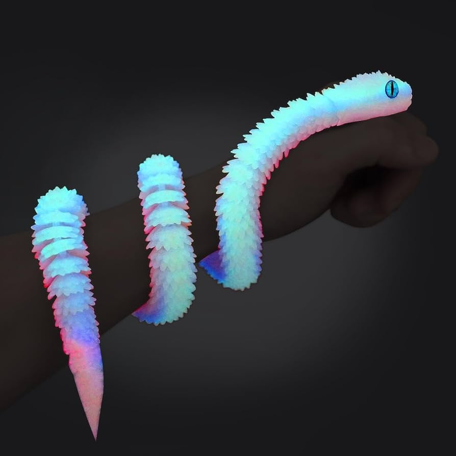 3D printed Viper toy simulation python joints can be moved