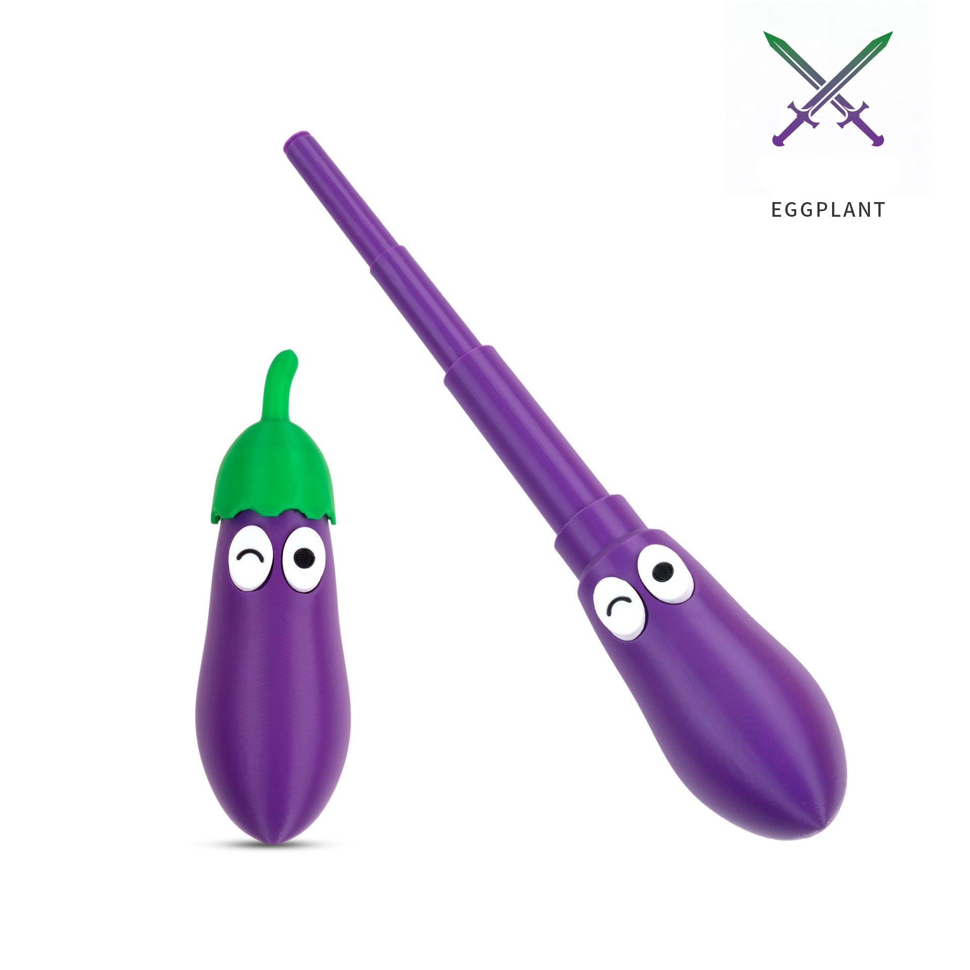 Popular 3D printing vegetable and fruit series telescopic sword portable decompression creative children's fun toy ornament gift