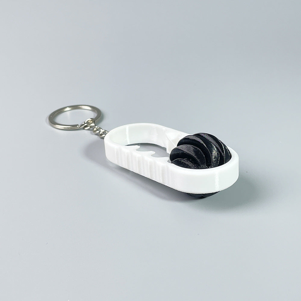 3D printing fingertip spinning music spiral three-dimensional structure ornament two-color vortex toy