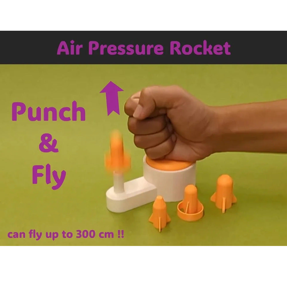 3D printing rocket launcher pneumatic principle educational toy