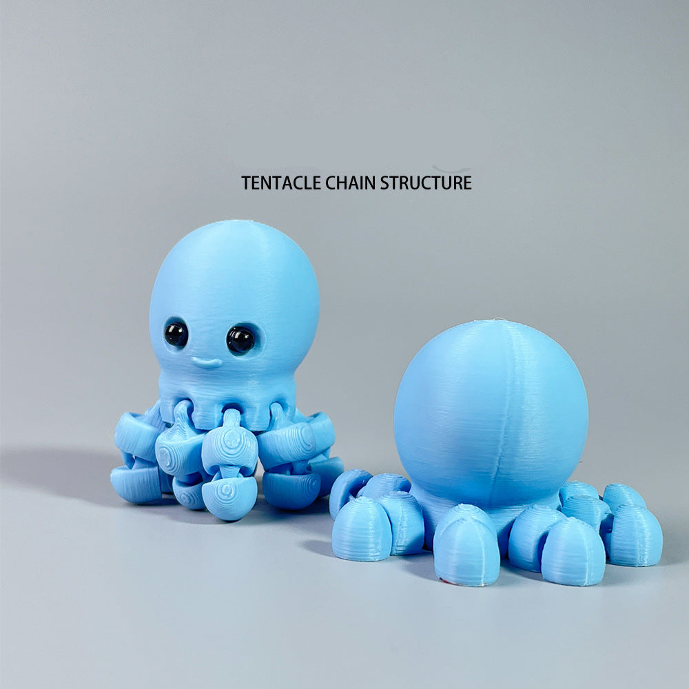 3D printing color mini animal model with flexible joints