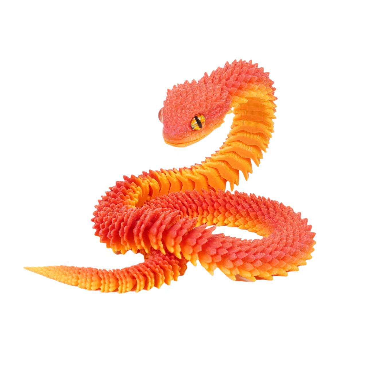 3D printed Viper toy simulation python joints can be moved