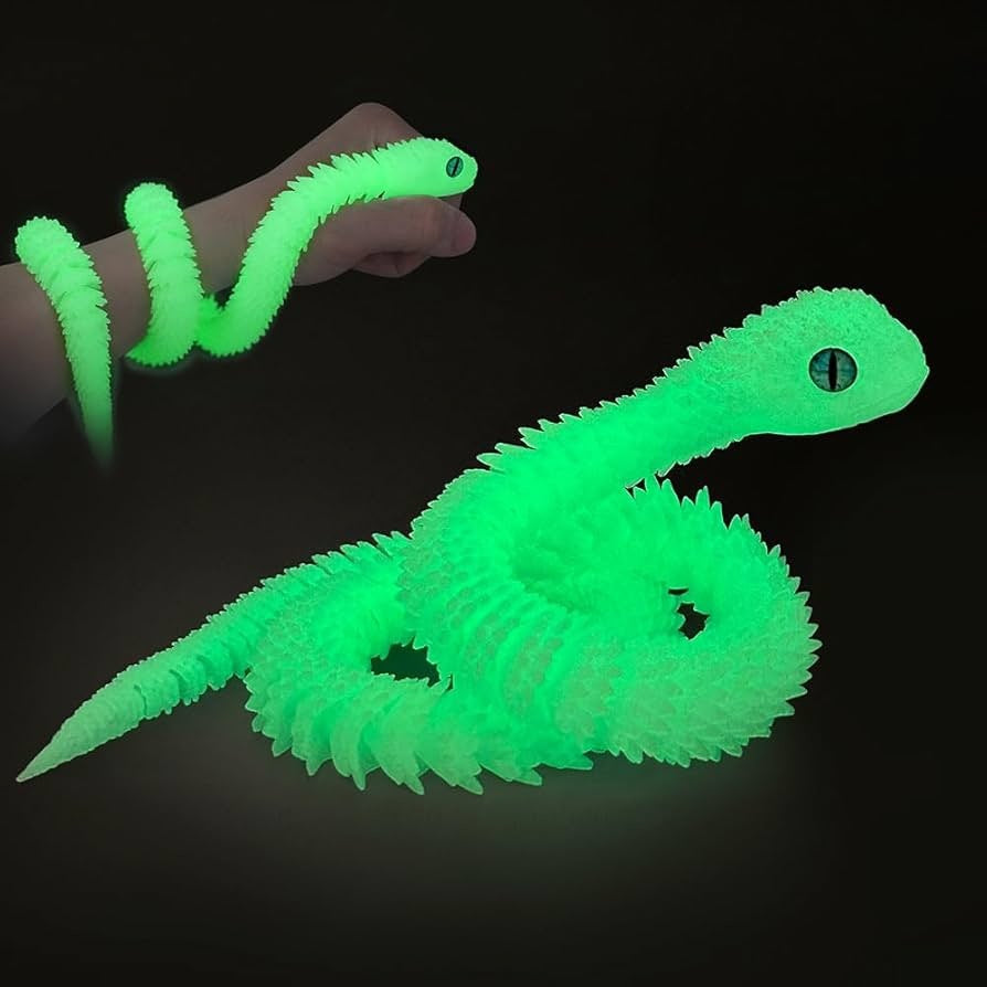 3D printed Viper toy simulation python joints can be moved