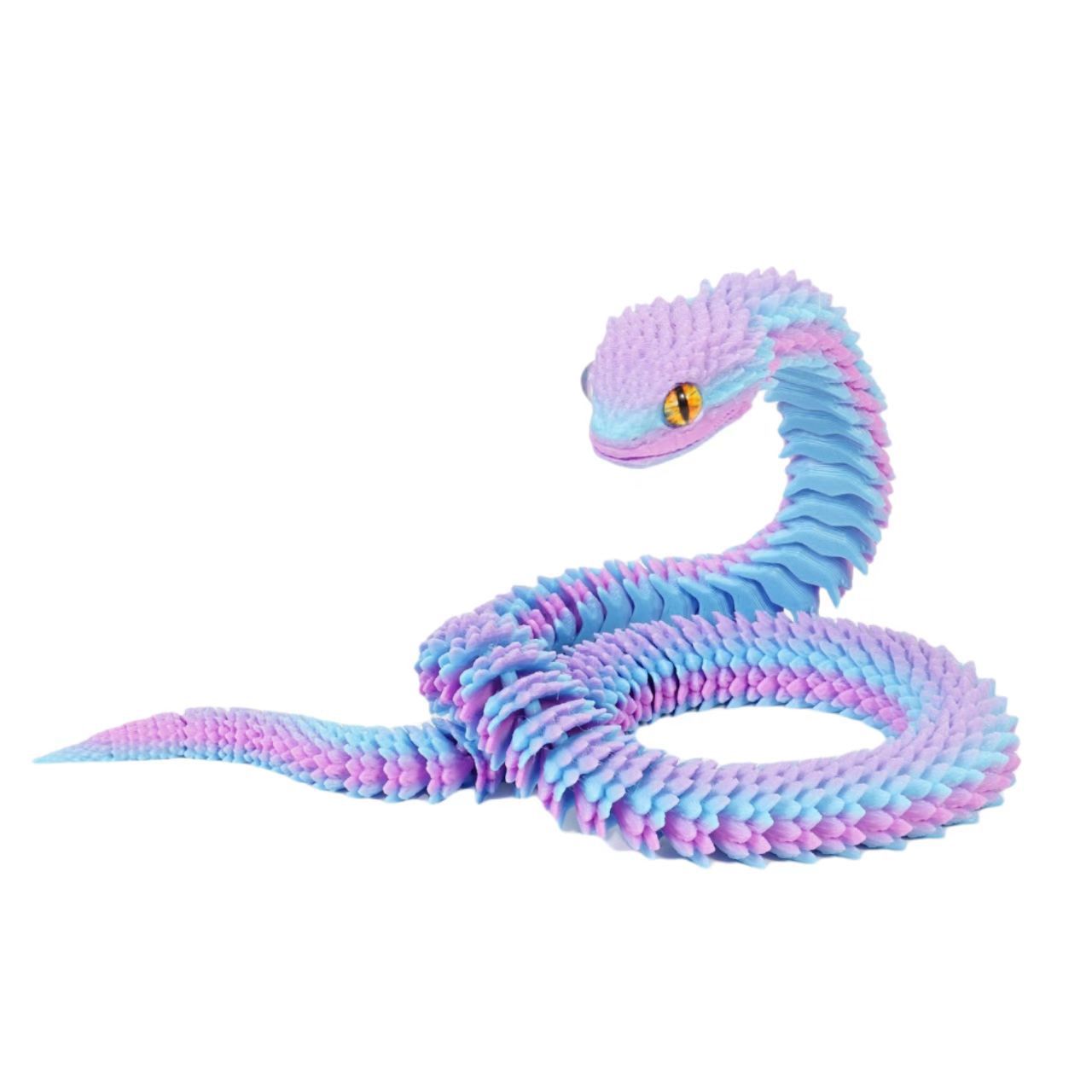 3D printed Viper toy simulation python joints can be moved