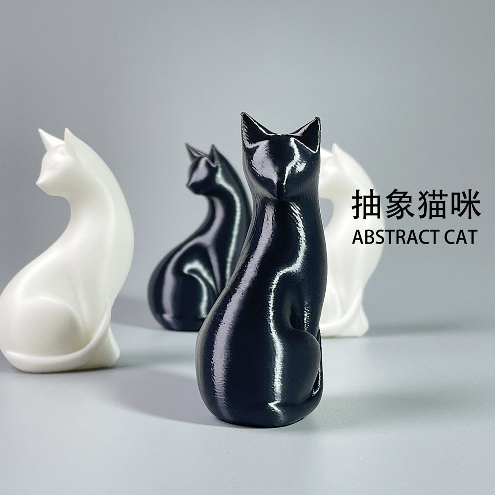 3D printed cat sculpture ornament