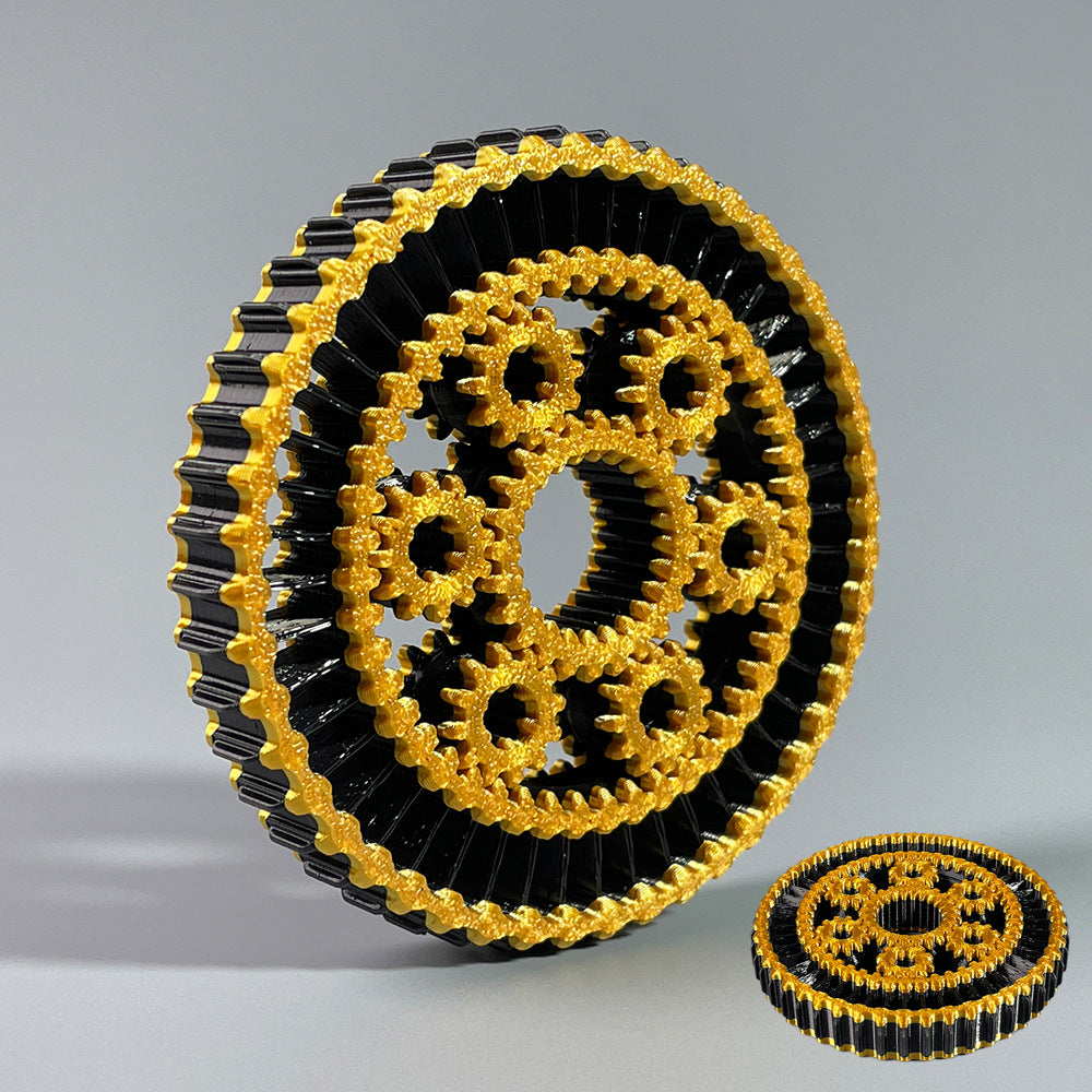 3D printing gear disc spiral push toy