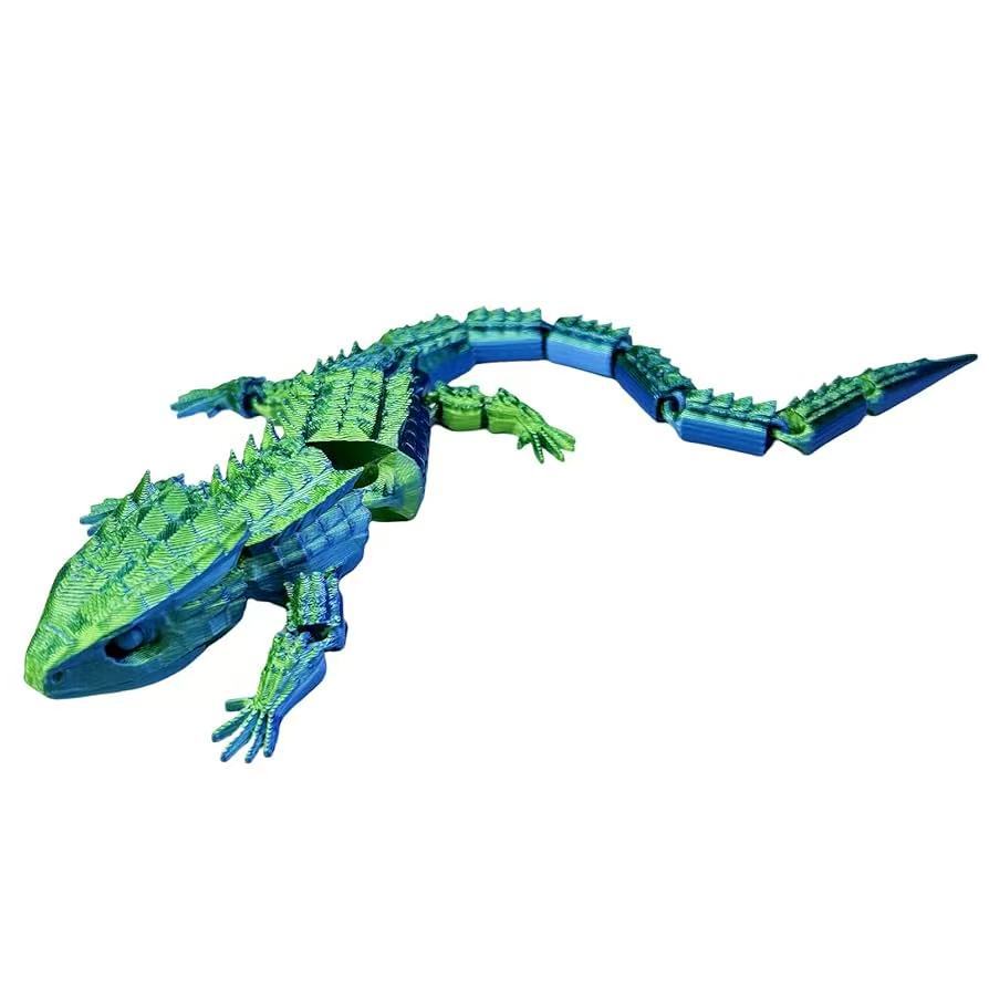 3D printing lizard whole body joints movable ornament tide play toy
