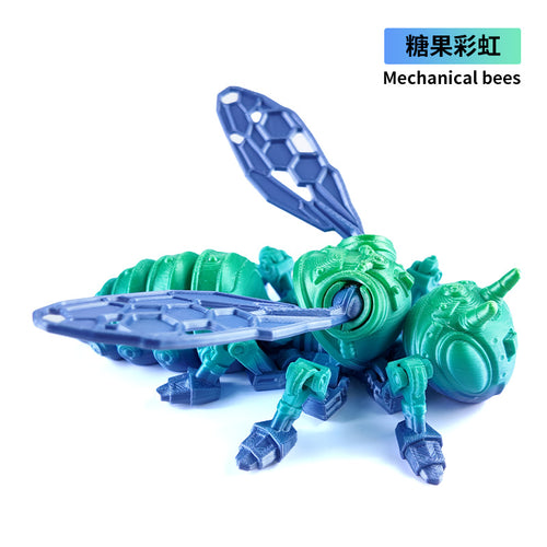 3D printed Cyberbee simulation toy with movable joints