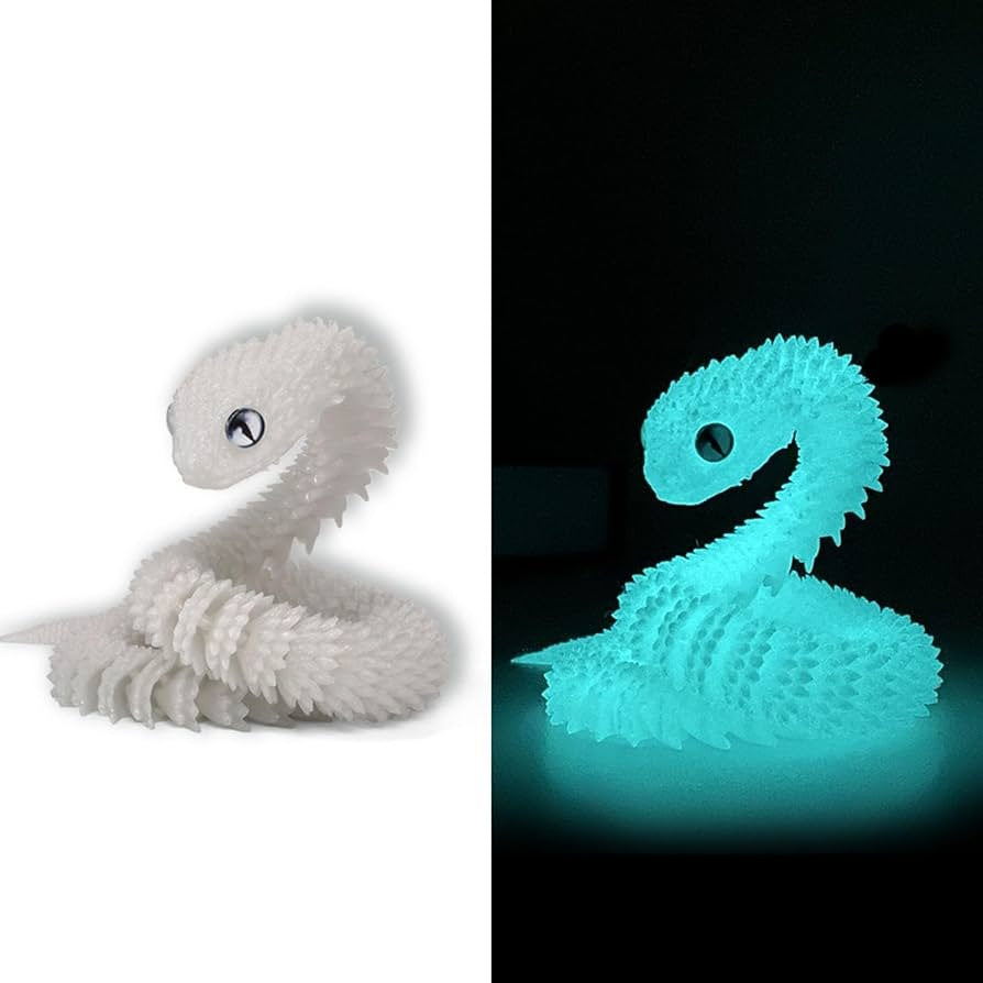 3D printed Viper toy simulation python joints can be moved