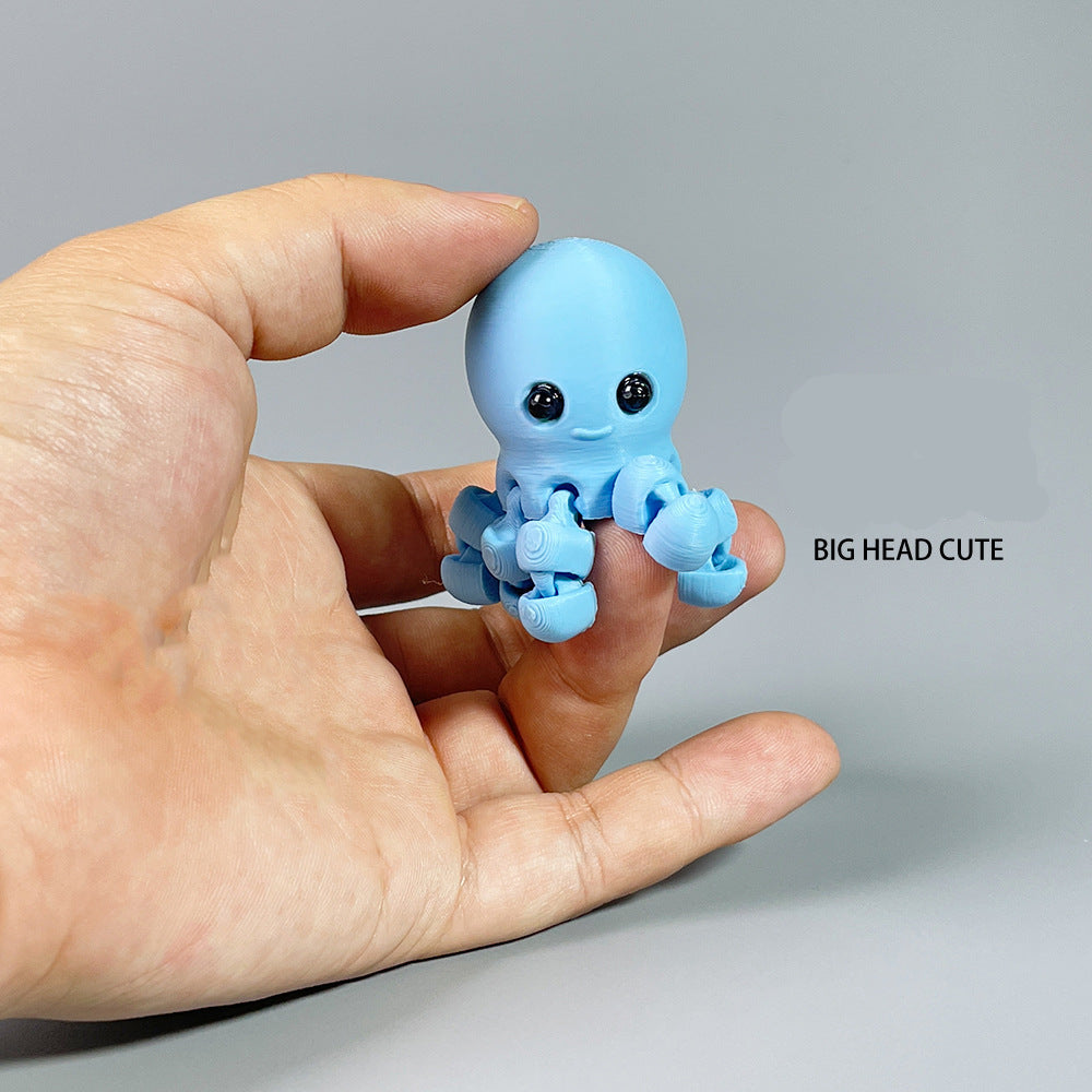 3D printing color mini animal model with flexible joints