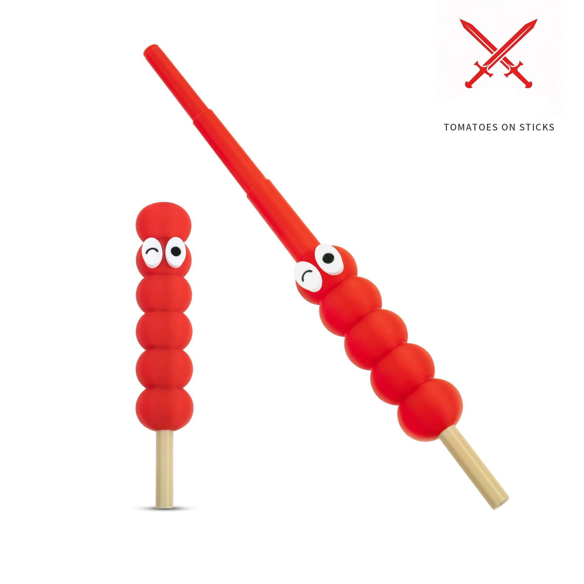 Popular 3D printing vegetable and fruit series telescopic sword portable decompression creative children's fun toy ornament gift