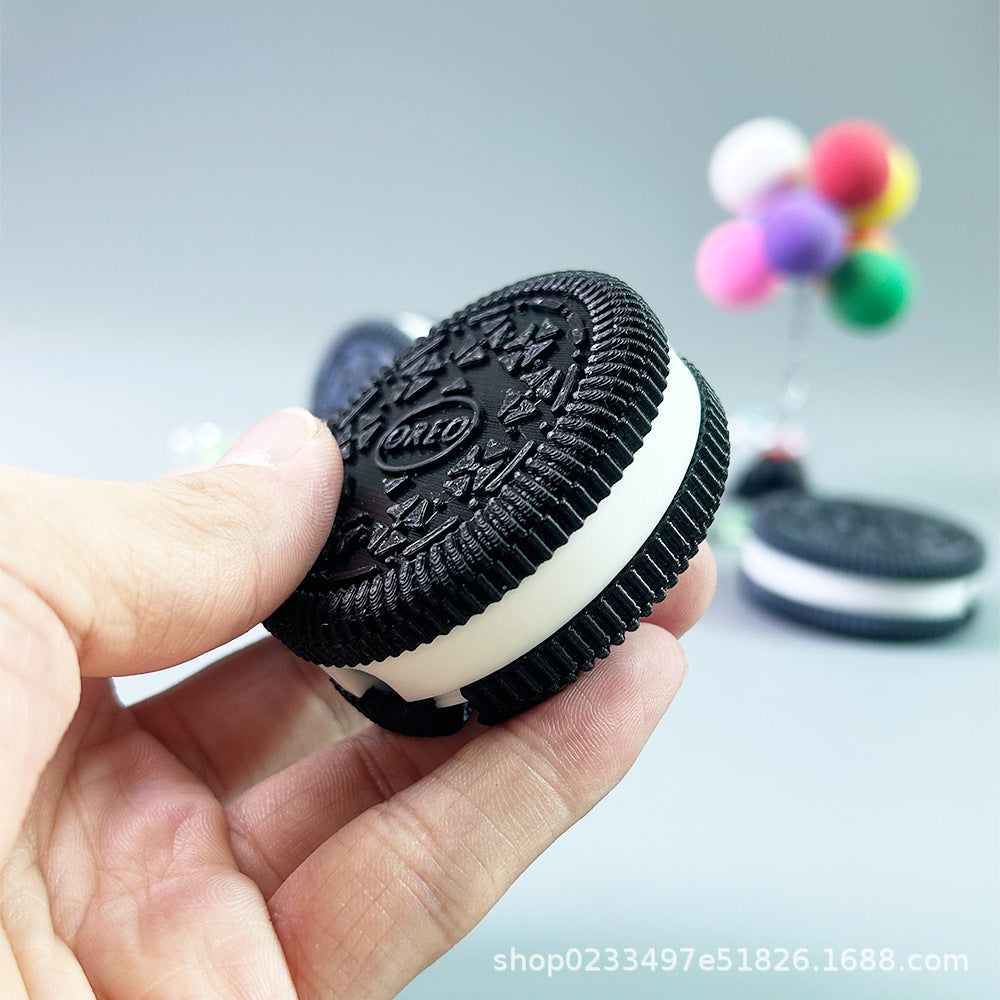 3D printing Oreo take-up PLA material black and white simulated cookie take-up